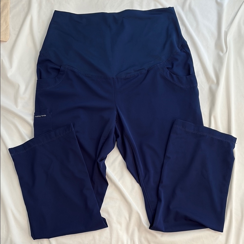 Healing Hands Rose Maternity Yoga Scrub Pant